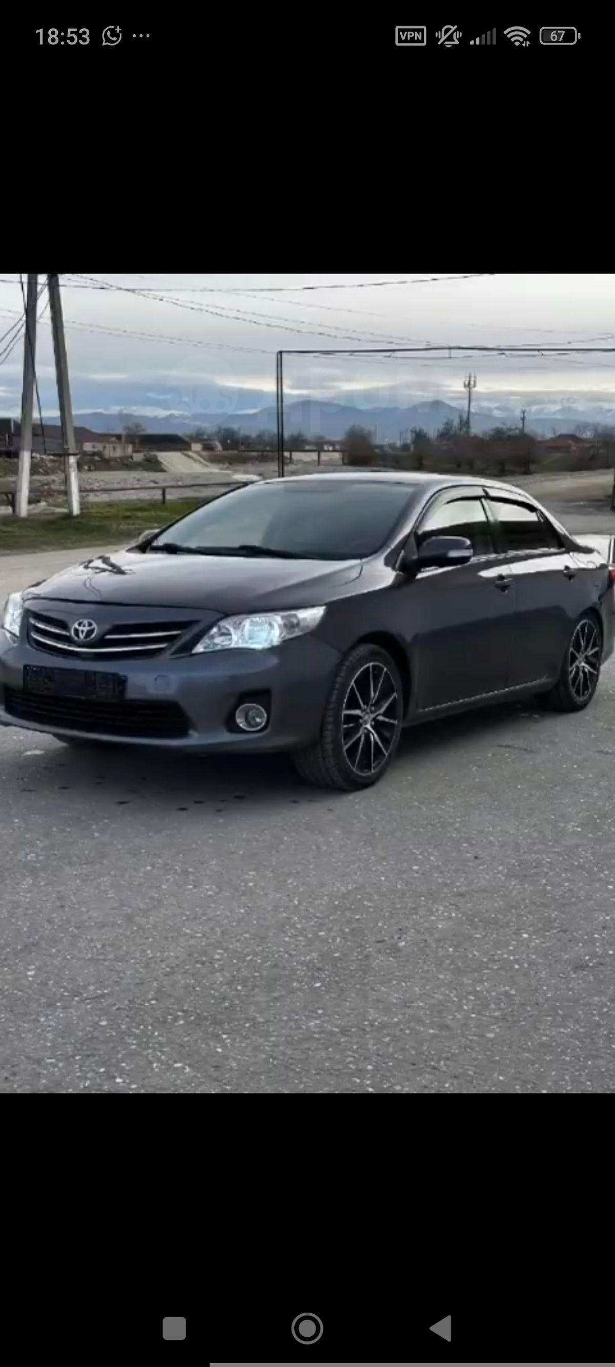 Toyota Corolla 2011, Corolla 2011 бензин 1.6 седан Б/У Грозный