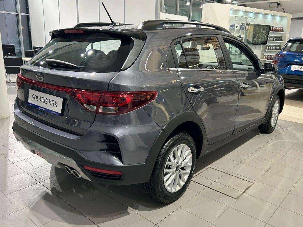Solaris KRX комплектации серый вид сзади